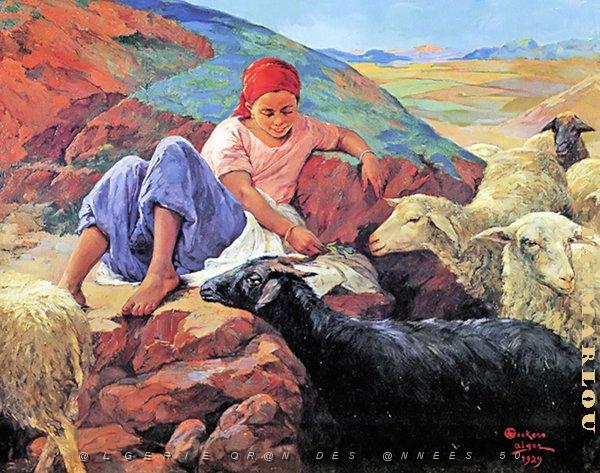EMILE DECKERS (83).jpg - la berg�re kabile - alger - 1929 - musee de narbonne